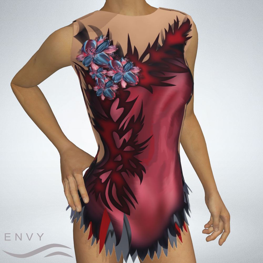 Envy Activewear Leotard With Skirt Sls1915e 